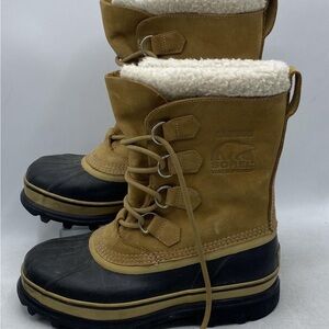 Sorel Womens  sz 9Waterproof Tan and Black Boots